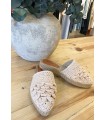 Zapatilla Crochet Beige